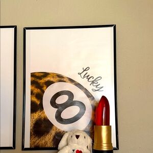 Amazon Home Art Poster with Black, White, Gold, Red Accents